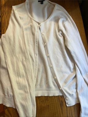 Jacob Cream Button-Front Cotton Cardigan